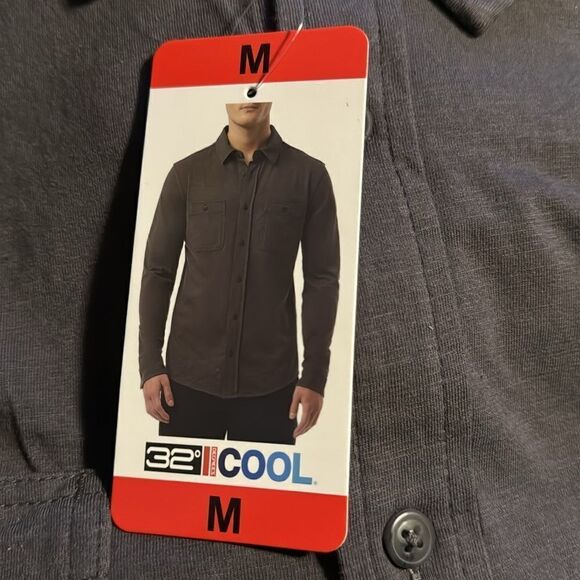 32 Degrees Men's Long Sleeve Button Down Shirt - Picture 8 of 9